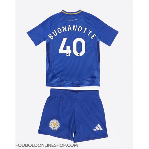 Leicester City Facundo Buonanotte #40 Hjemme Trøje Børn 2024-25 Kortærmet (+ Korte bukser)